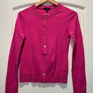 J Crew Magenta Y2K Cardigan